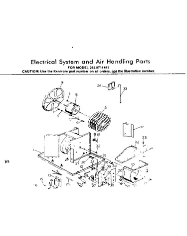 Electrical system and air handling parts