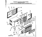 Kenmore 2538711482 cabinet & front panel parts diagram