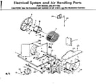 Kenmore 2538711482 electrical system & air handling parts diagram