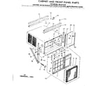 Kenmore 2538712130 cabinet & front panel parts diagram