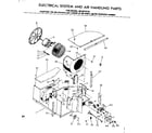 Kenmore 2538712130 electrical system and air handling parts diagram