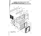 Kenmore 2538712580 cabinet & front panel parts diagram