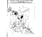 Kenmore 2538712580 electrical system & air handling parts diagram
