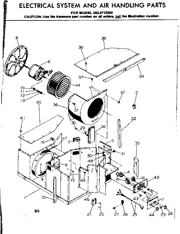 Electrical system & air handling parts