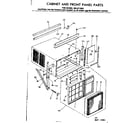 Kenmore 2538712581 cabinet & front panel parts diagram