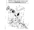 Kenmore 2538712581 electrical system & air handling parts diagram