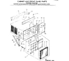 Kenmore 2538712582 cabinet & front panel parts diagram
