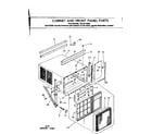 Kenmore 2538712583 cabinet & front panel parts diagram