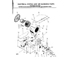 Kenmore 2538712583 electrical system & air handling parts diagram