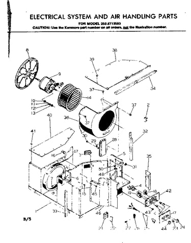Electrical system & air handling parts