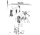 Kenmore 2538712583 unit parts diagram