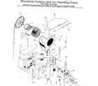 Kenmore 2538712584 electrical system & air handling parts diagram