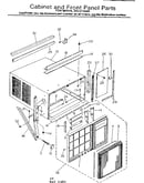 Cabinet and front panel parts