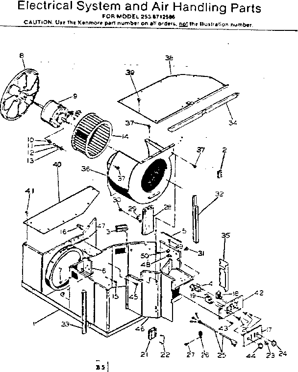 Electrical system and air handling parts