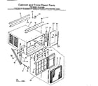 Kenmore 2538712587 cabinet and front panel parts diagram