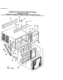 Cabinet and front panel parts