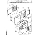 Kenmore 2538720440 cabinet and front panel diagram