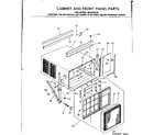 Kenmore 2538722131 cabinet & front panel parts diagram