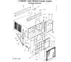 Kenmore 2538722132 cabinet & front panel parts diagram