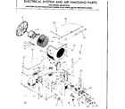 Kenmore 2538722132 electrical system & air handling parts diagram