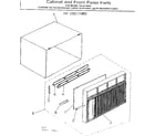 Kenmore 2538730620 cabinet & front panel parts diagram