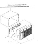 Cabinet and front panel parts