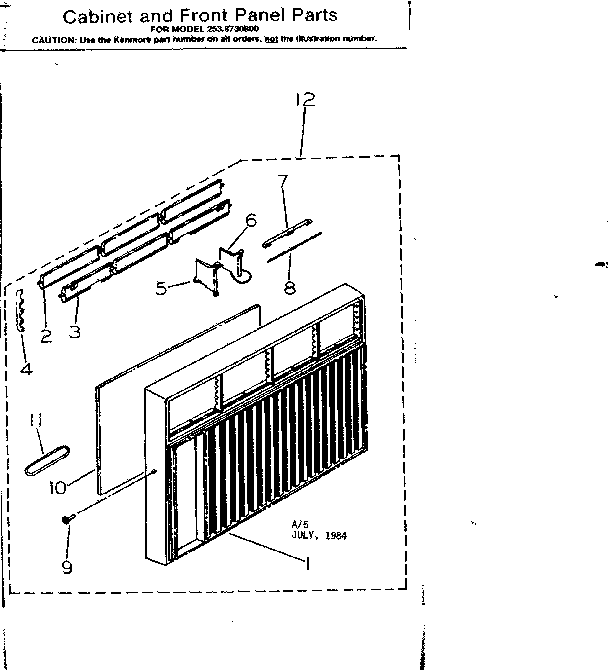Front panel parts