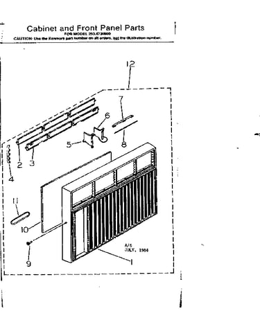 Front panel parts