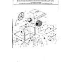 Kenmore 2538730800 electrical system and air handling parts diagram