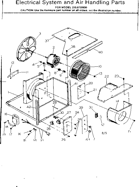Electrical system and air handling parts
