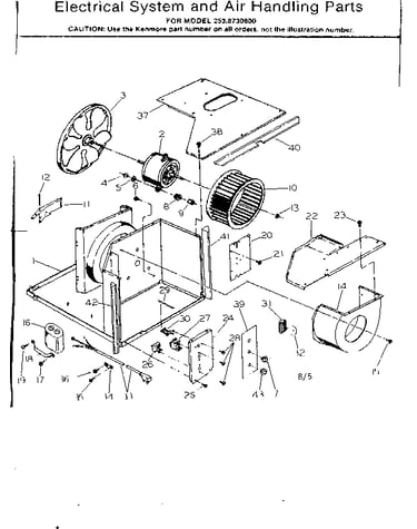 Electrical system and air handling parts