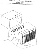 Cabinet and front panel parts