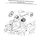 Kenmore 2538730840 electrical system & air handling parts diagram