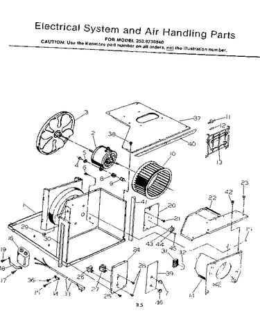 Electrical system & air handling parts