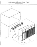 Cabinet and front panel parts