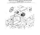 Kenmore 2538730841 electrical system & air handling parts diagram