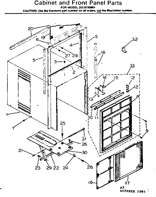 CABINET AND FRONT PANEL PARTS