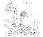 Kenmore 2538730890 electrical system & air handling parts diagram