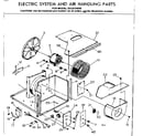 Kenmore 2538731000 electrical system and air handling parts diagram