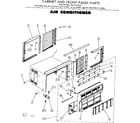 Kenmore 2538731250 cabinet and front panel parts diagram