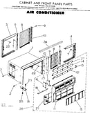 Cabinet and front panel parts