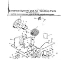 Kenmore 2538731251 electrical system & air handling parts diagram