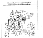 Kenmore 2538731840 electrical system & air handling parts diagram