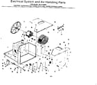 Kenmore 2538740840 electrical system and air handling parts diagram