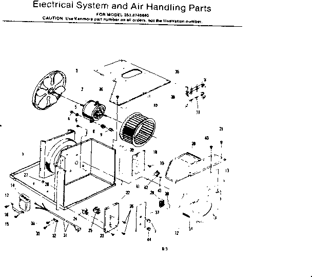 Electrical system and air handling parts