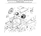 Kenmore 2538741000 electrical system and air handling parts diagram