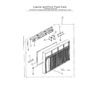 Kenmore 2538741300 cabinet and front panel parts diagram