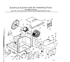 Kenmore 2538741300 electrical system and air handling parts diagram