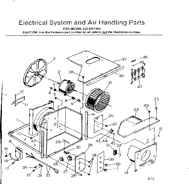 Electrical system and air handling parts