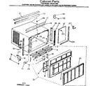 Kenmore 2538741390 cabinet parts diagram